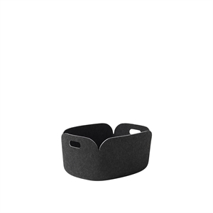 Muuto Restore Basket 48x35 Sort Mélange