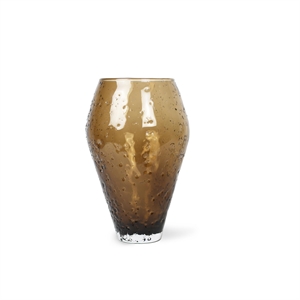 Ro Collection Vase i knust glass, Stor , sepiabrun