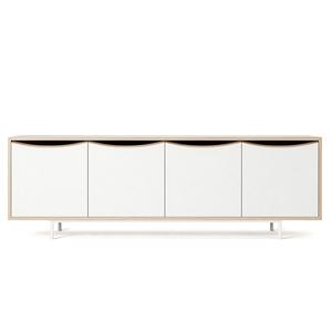 Decotique Sand TV-benk Hvit/eik