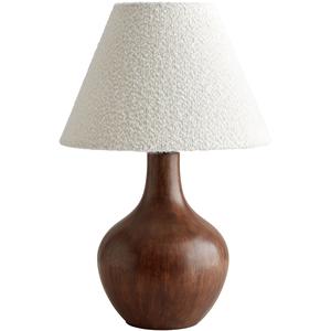 Decotic massiv Bordlampe mørk eik