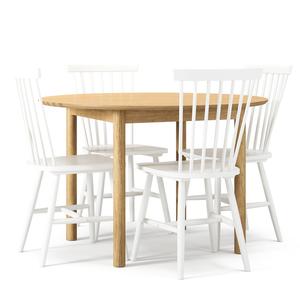 Department Wood Spisebordsett Eik/ Hvit