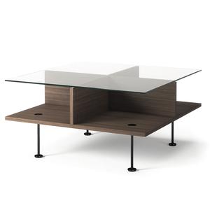 Decotique Vogue Salongbord 70x70 Mørk Eik/ Sort