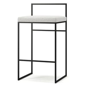 Department Barkrakk med Ryggstøtte 80 cm Sort/stillehavshvit