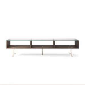 Decotique Vogue Salongbord 45x165 Mørk Eik/ Messing