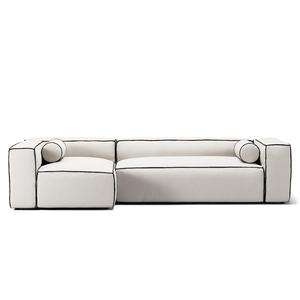 Decotique Grand Hue 4-seters Sofa Divan Venstre Damp/ Hvit/ Grafittgrå