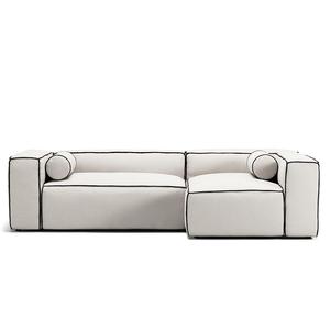 Decotique Grand Hue 3-seters Sofa Divan Høyre Damp/ Hvit/grafittgrå