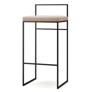 Department Barkrakk med Ryggstøtte 90 cm Sort/ Lys Rosa