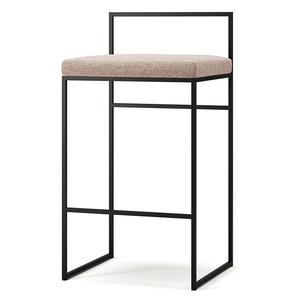 Department Barkrakk med Ryggstøtte 80 cm Sort/ Lys Rosa
