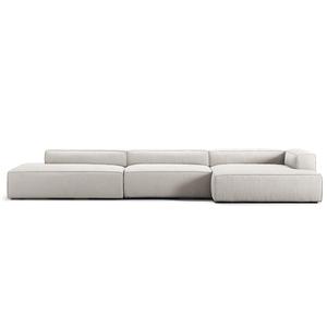 Decotique Grand 5-seters Sofa Åpen Ende Venstre Månehvit