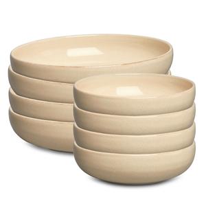 Decotique BON-skåler Startsett, Sett med 8 Beige