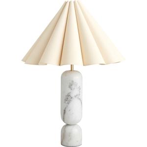 Decotic Lauren Bordlampe Hvit/naturfarget