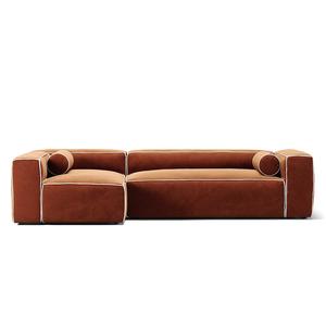 Decotique Grand Hue 4-seters Sofa Divan Venstre Månehvit/ Kobber