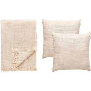 Decotique Crinkle Pute & Rutete Sett Beige