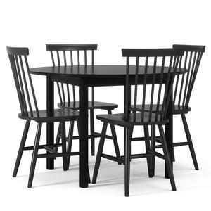 Department Wood Spisebordsett Sort/ Sort
