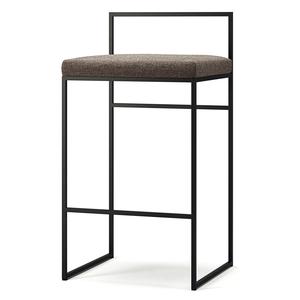 Department Barkrakk med Ryggstøtte 80 cm Sort/kystskifer