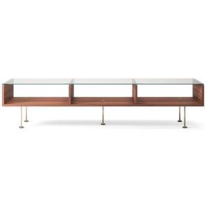 Decotique Vogue Salongbord 45x165 Valnøtt/ Messing
