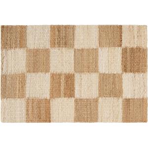 Decotique Sjakkdørmatte 60x90 Off-white/naturlig Jute