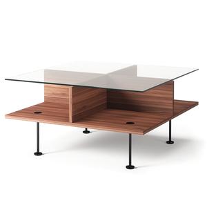 Decotique Vogue Salongbord 70x70 Valnøtt/ Sort