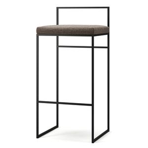 Department Barkrakk med Ryggstøtte 90 cm Sort/kystskifer