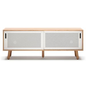 Department Ray TV-benk 150 cm Eik/ Hvit