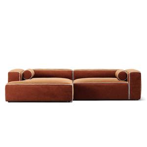 Decotique Grand Hue 3-seters Sofa Sjeselong Venstre Månehvit/ Kobber