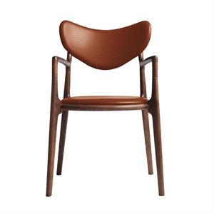 Ro Collection Salon Spisestol Polstret Bøk/ Valnøtt/Calvados Lær