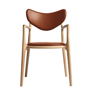 Ro Collection Salon Spisestol Polstret Oljet Bøk/Calvados Lær