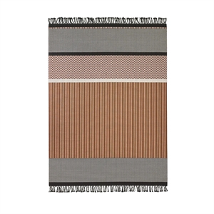 Woodnotes San Francisco-teppe 170x240 Papirgarn/ Rødbrun