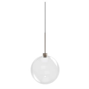 Karman Opium 1 Taklampe Ø30 Transparent/ Halvblank Aluminium