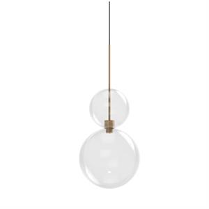 Karman Opium 2 Taklampe Transparent/ Aluminium/ Bronse