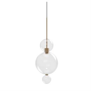 Karman Opium 3 Taklampe Transparent/ Aluminium/ Bronse