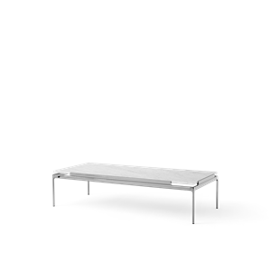 &Tradition Sett LN12 Salongbord Bianco Carrara/mørk Krom