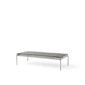 &Tradition Sett LN12 Salongbord Røkt Glass/mørk Krom