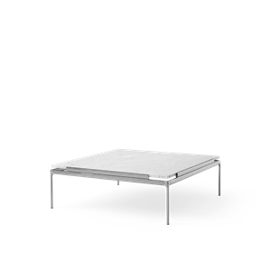 &Tradition Sett LN13 Salongbord Bianco Carrara/mørk Krom