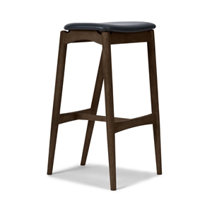 Sibast Furniture No 7 Barkrakk 65 Ryggløs Mørk Oljet Eik/ Sort