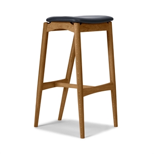 Sibast Furniture No 7 Barkrakk 65 Ryggløs Oljet Eik/ Sort