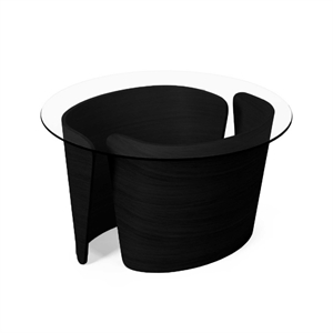 Sibast Furniture No 7 Lounge Salongbord Ø70 Sort Eik/Glass