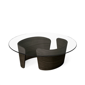 Sibast Furniture No 7 Lounge Coffee Table Ø90 Lav Mørk Oljet Eik/Glass