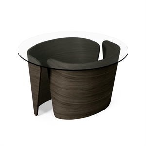 Sibast Furniture No 7 Lounge Salongbord Ø70 Høy Mørk Oljet Eik/Glass