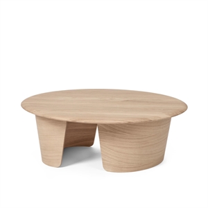 Sibast Furniture No 7 Lounge Coffee Table Ø90 Lav Hvitoljet Hvit /Massiv