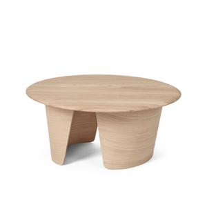 Sibast Furniture No 7 Lounge Coffee Table Ø90 Høy Hvit Eik/Massiv