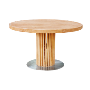 Sibast Furniture RIB Rundt Hagebord Ø130 Teak