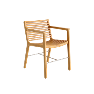 Sibast Furniture RIB Hagestol med Armlener Teak