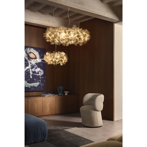 SLAMP Clizia Mama Non Mama Taklampe Liten Gull/ Transparent WIre