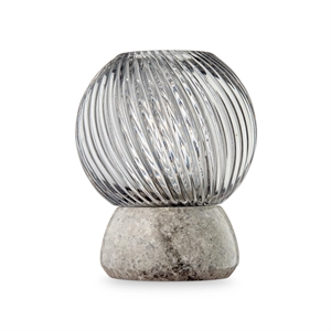 Design By Us Twist Of Marble Lysestake Sølv/Røkt