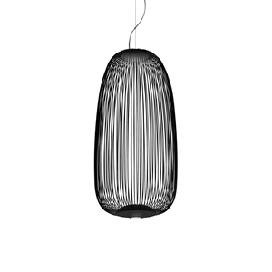 Foscarini Spokes 1 Taklampe med LED Sort