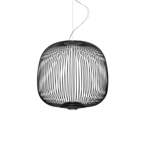 Foscarini Spokes 2 Midi Taklampe med LED Sort