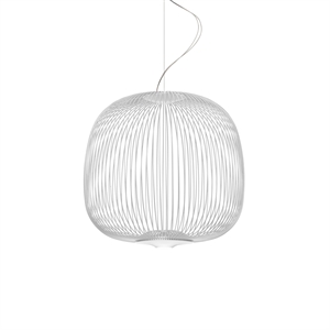Foscarini Spokes 2 Midi Taklampe med LED Hvit