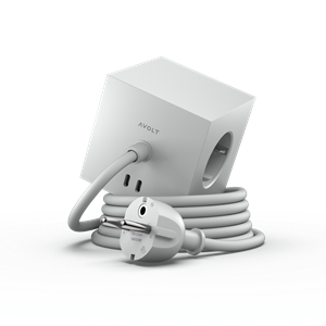Avolt Square 1 USB C & Magnet 180cm Gotland Grå