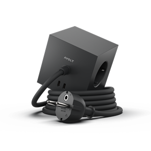 Avolt Square 1 USB-C & Magnet 180cm Stockholm Svart